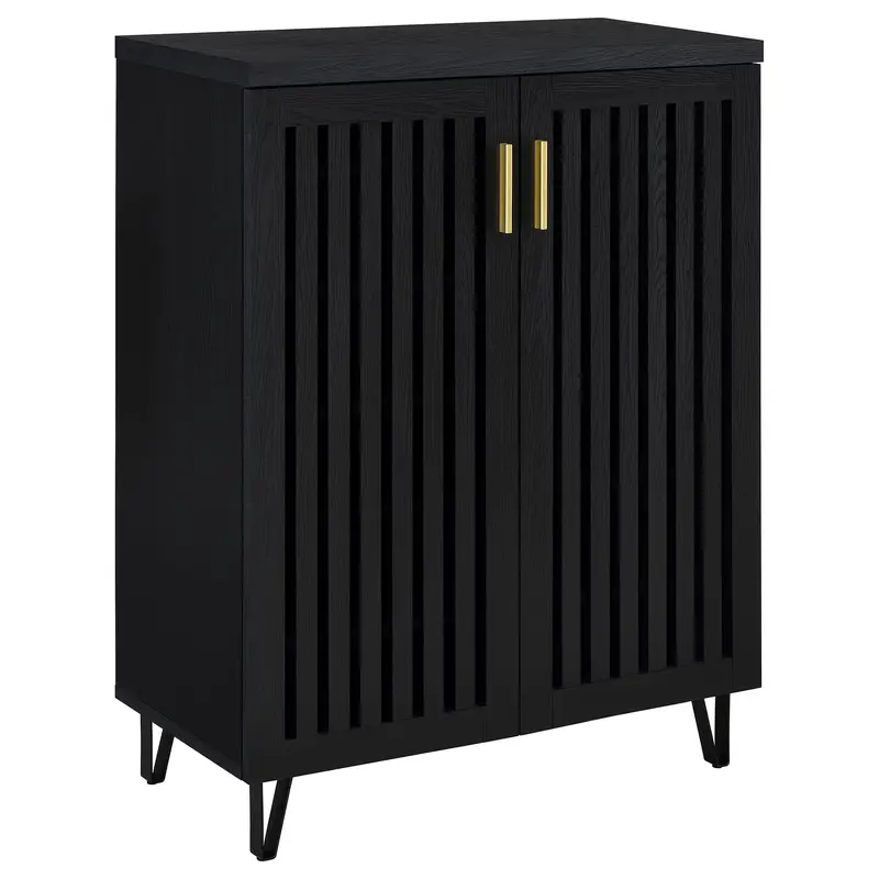 Brixton Slim Shoe Cabinet With Doors 1