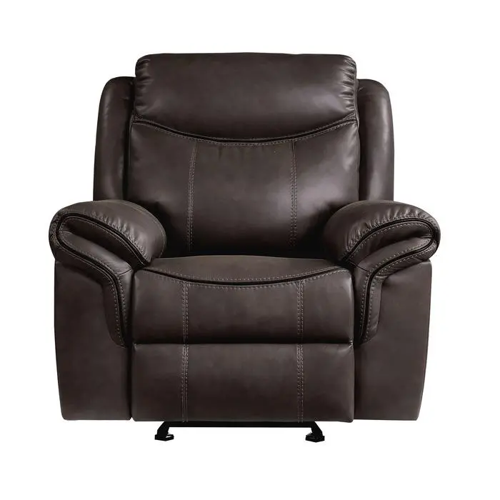 Brown Aram Glider Reclining Chair (Model 8206Brw-1) 1