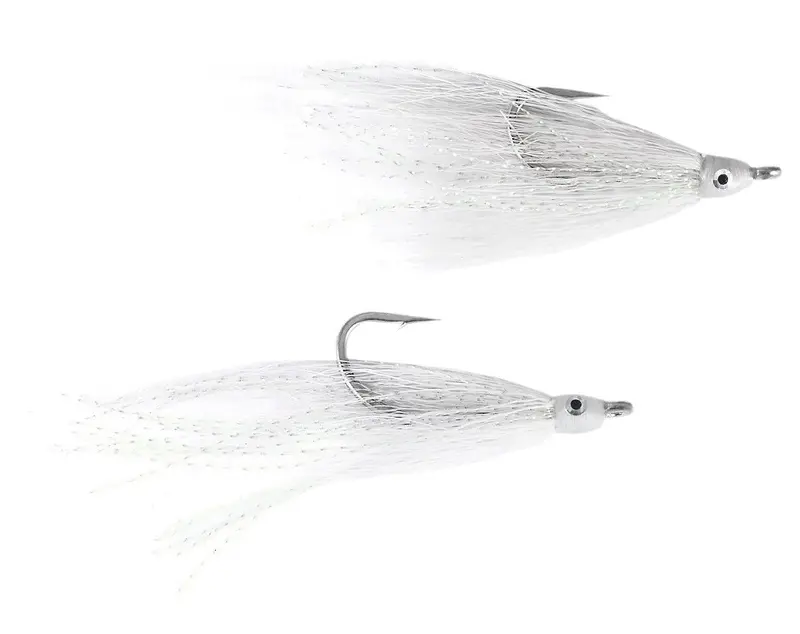 Bucktail Teaser White Saltwater Jig 1