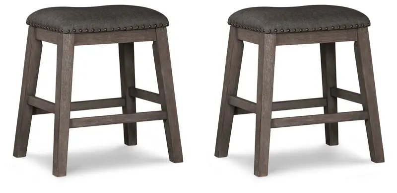 Caitbrook Upholstered Counter-Height Bar Stool 1