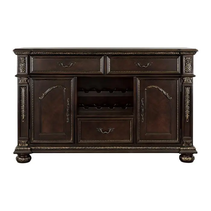Catalonia Cherry Wood Server With Adjustable Shelving 1824-40 1