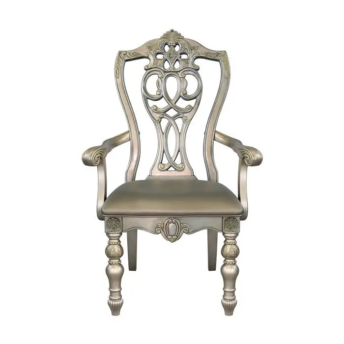 Catalonia Platinum Gold Armchairs – Set Of 2 (1824Pg) 1