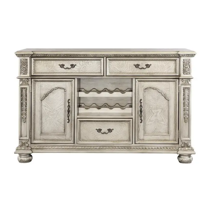 Catalonia Platinum Gold Server With Cabinet Storage 1824Pg-40 1
