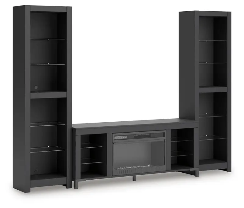 Cayberry Entertainment Center Featuring Built-In Electric Fireplace 1