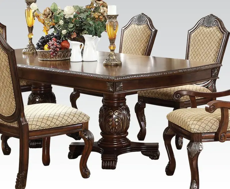 Chateau De Ville Espresso Double-Pedestal Dining Table – 72" Rectangular Table By Acme 1