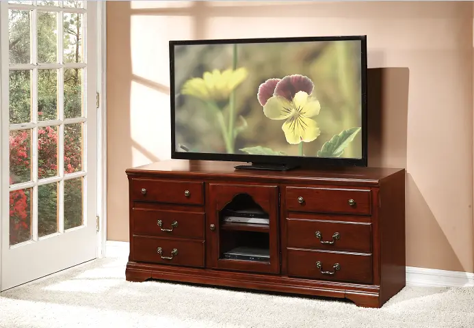 Cherry Wood Tv Stand – Hercules Collection 1