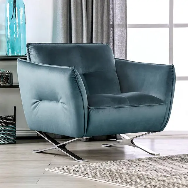 Civellutino Accent Chair In Vibrant Teal 1