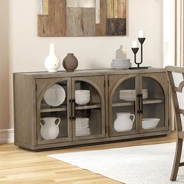 Clements Rustic Wood Sideboard Cabinet 1