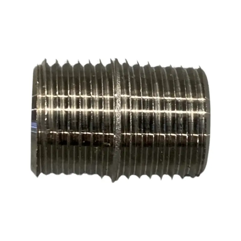 Close-Nipple Fitting — 1/2" Male Npt, Grade 316 Stainless Steel 1