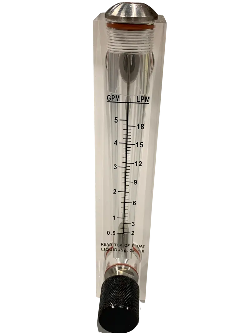 Concentrate & Recycle Flow Meter: 0.5–5 Gpm With Stainless Steel Control Valve 1