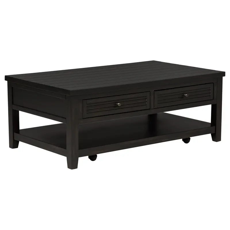 Concord Mobile Rolling Coffee Table On Casters 1