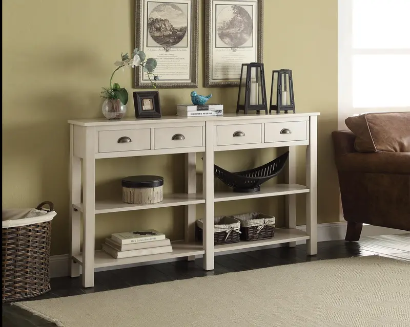 Cream-Colored Console Table With Minimalist Scandinavian Style 1