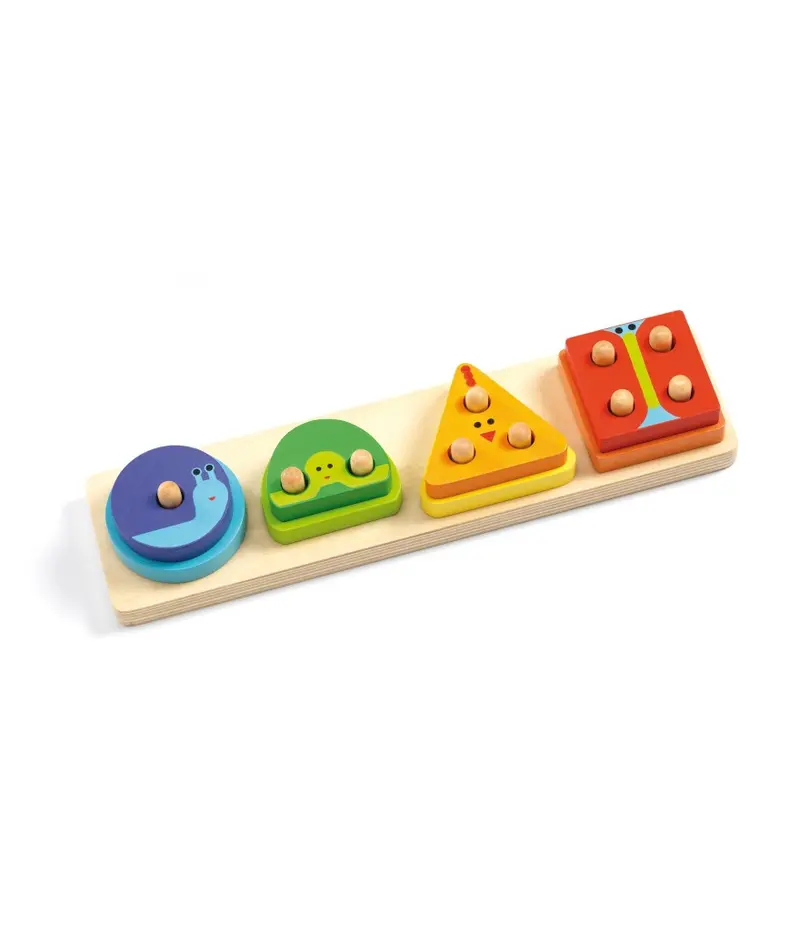 Djeco 1234Basic Early Learning Set – Number & Shape Introduction For 18 Months+ 1