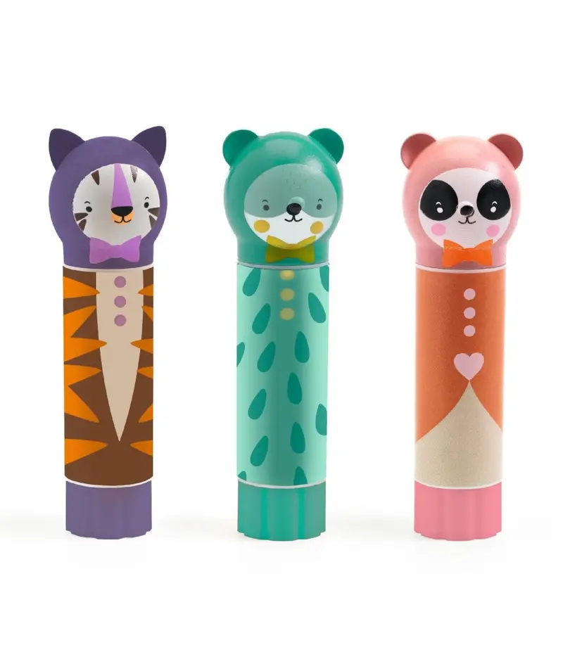 Djeco Animal-Shaped Glue Sticks – Age 3+ 1