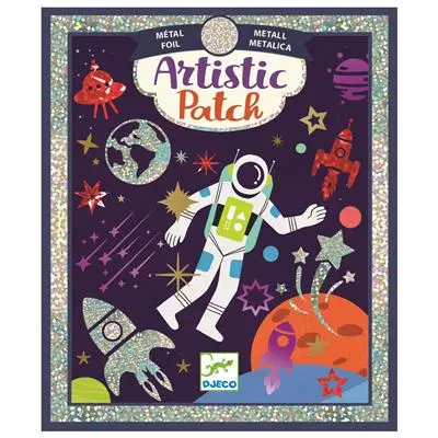 Djeco Artistic Collage Kit: Cosmic Patch Craft Set For Ages 6+ 1