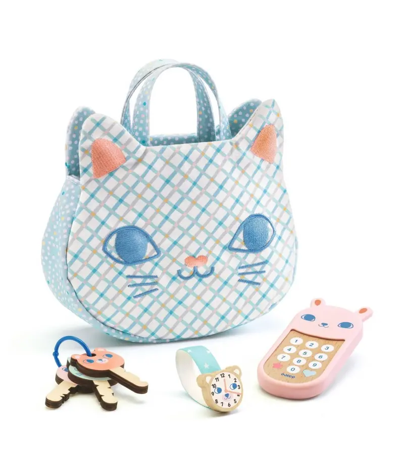 Djeco Cat-Themed Accessory Handbag Set – 18 Months+ 1