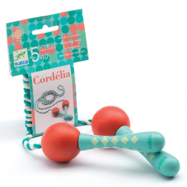 Djeco Cordelia Jump Rope – Colorful Adjustable Skipping Rope (Age 5+) 1