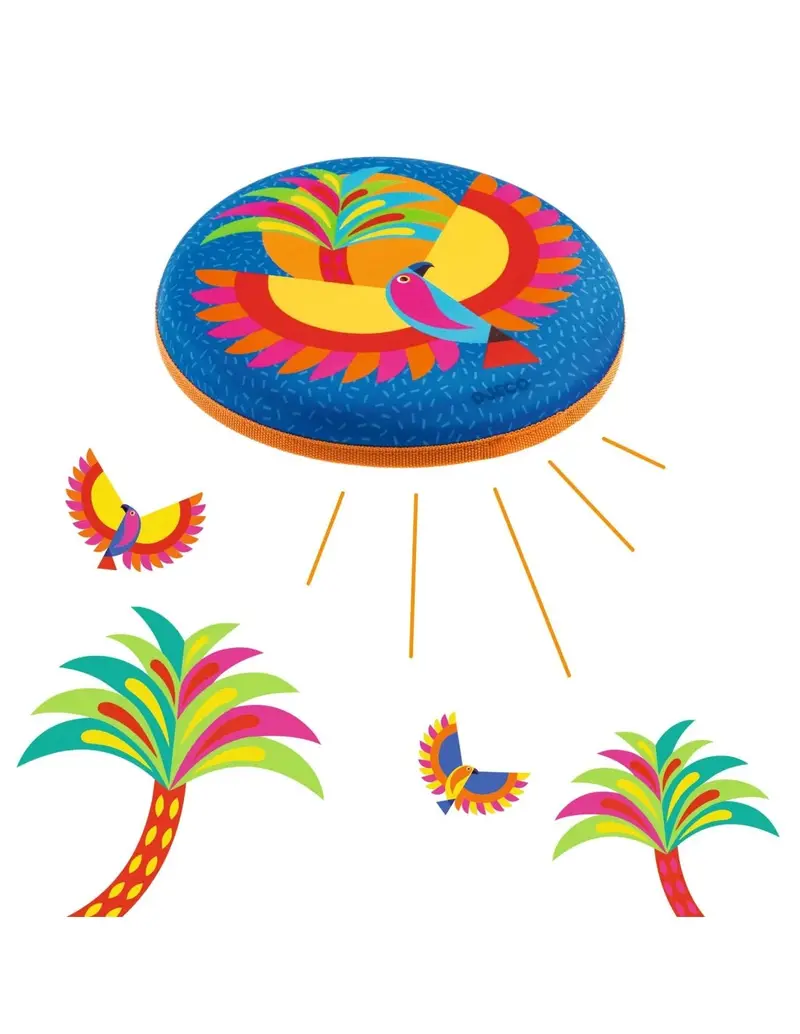 Djeco Flying Bird Frisbee Toy For Kids Age 4+ 1