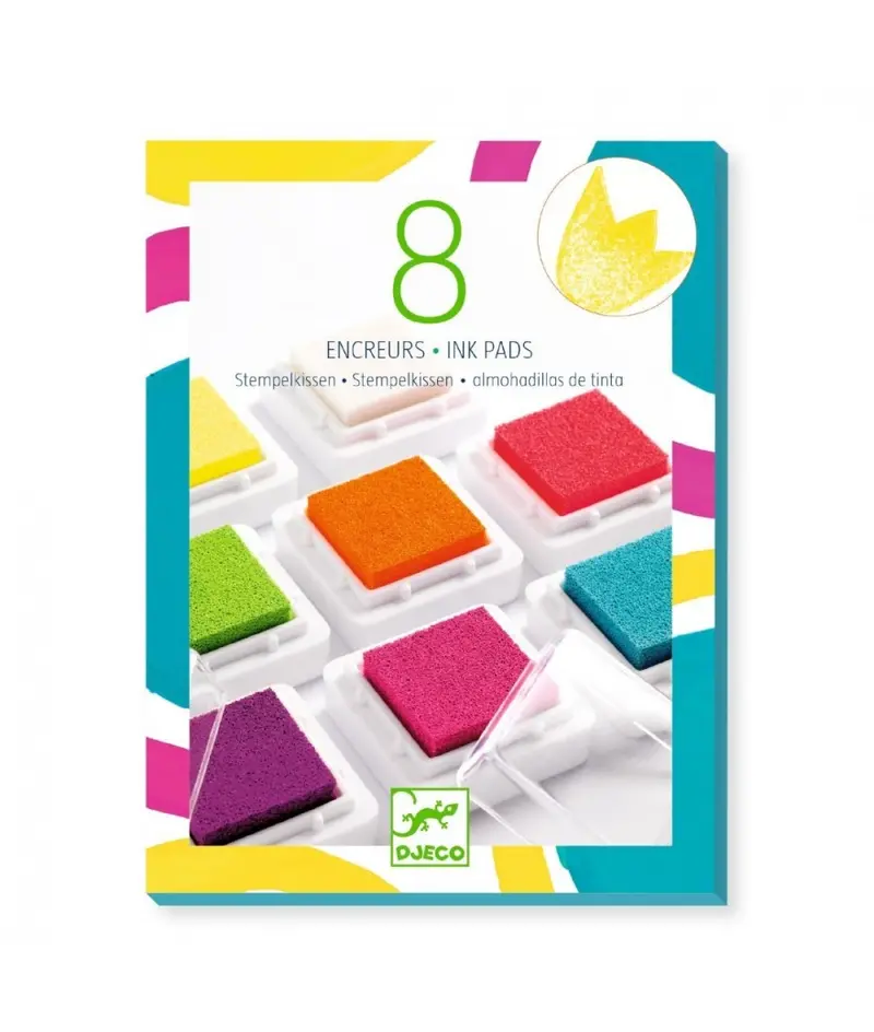 Djeco Ink Pad Set With Cleaner And Doll Stencil – Ages 5+ 1