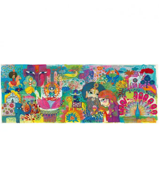 Djeco Magic India 1000-Piece Jigsaw Puzzle For Adults & Older Kids 1