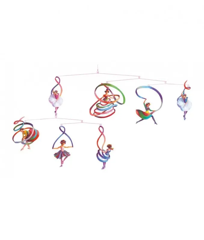 Djeco Mini Ballet Dancer Mobile – Gentle Nursery Decor For Newborns 1