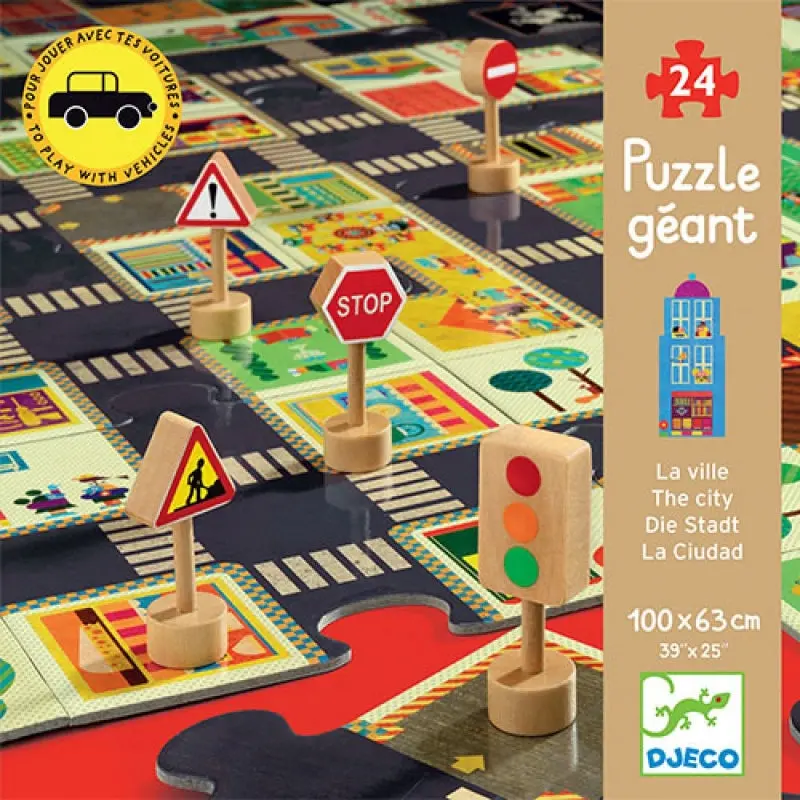 Djeco Pop-To-Play City Puzzle – Interactive Learning Toy For Ages 3+ 1