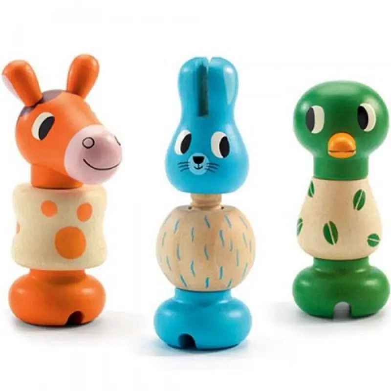 Djeco Rondanimo Rolling Animal Toy – Toddler Activity Set For Ages 12 Months+ 1