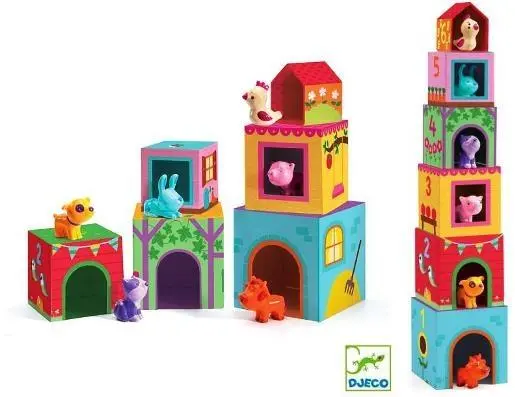 Djeco Topanifarm Building Blocks Set For Toddlers Age 1+ 1