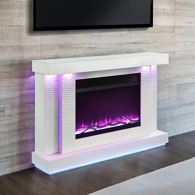 Dorrit 55-Inch Wall-Mountable Electric Fireplace Tv Stand 1