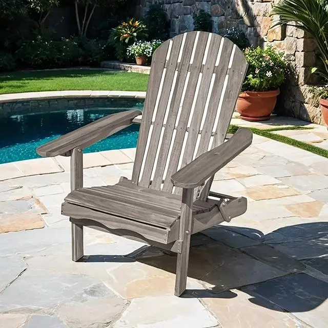 Elk Rustic Adirondack Chair – Weather-Resistant Patio Seat 1