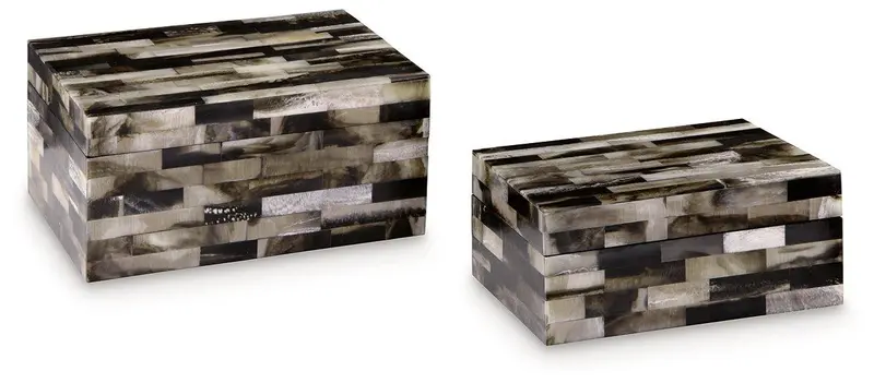 Ellford Decorative Storage Box Set – 2-Pack 1