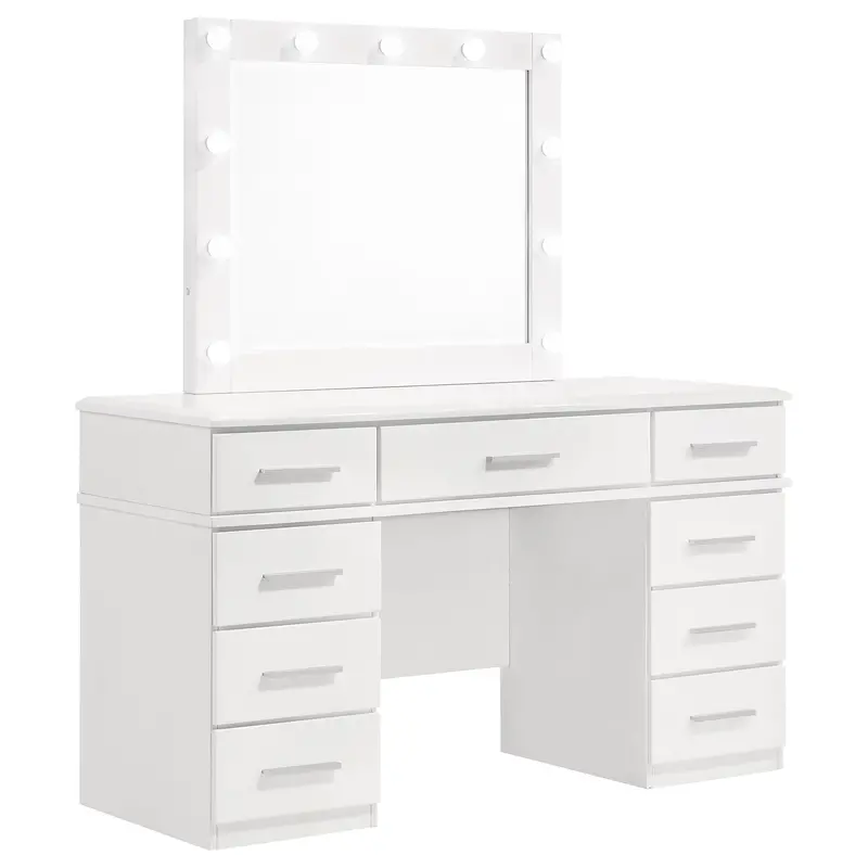 Felicity Vanity Desk With Backlit Mirror 1