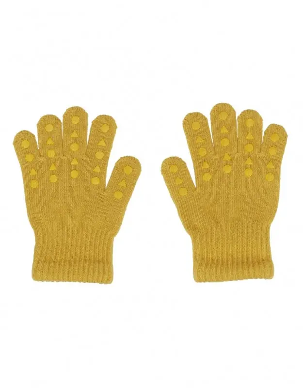 Gobabygo Mustard Anti-Slip Hand Gloves – Designed For Ages 1–2 Years 1
