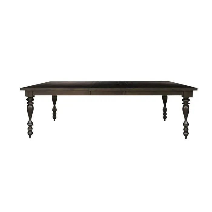 Gray Begonia Extendable Dining Table – Solid Wood Top 1718Gy-90 1