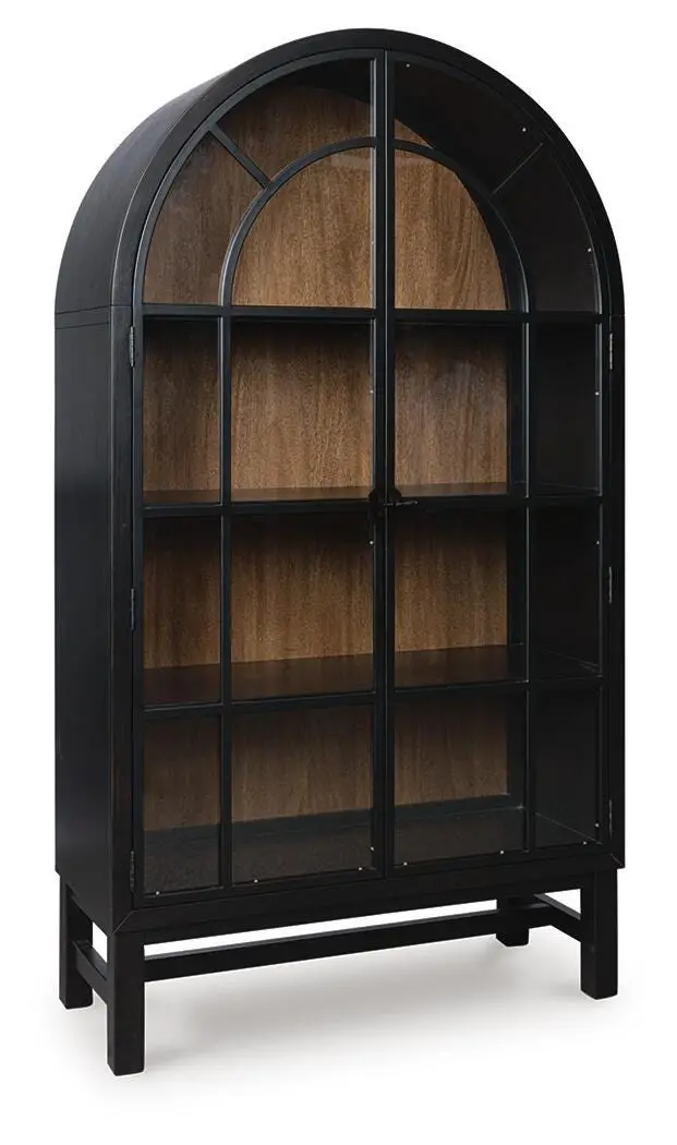 Greddinton Glass-Front Display Cabinet For Showcasing Collectibles 1
