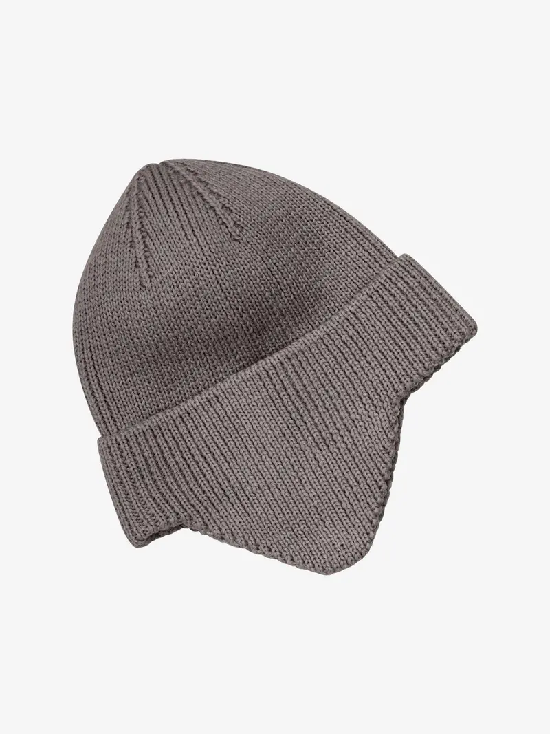 Huttelihut Windproof Knit Wool Beanie – Brown, Size 52 1
