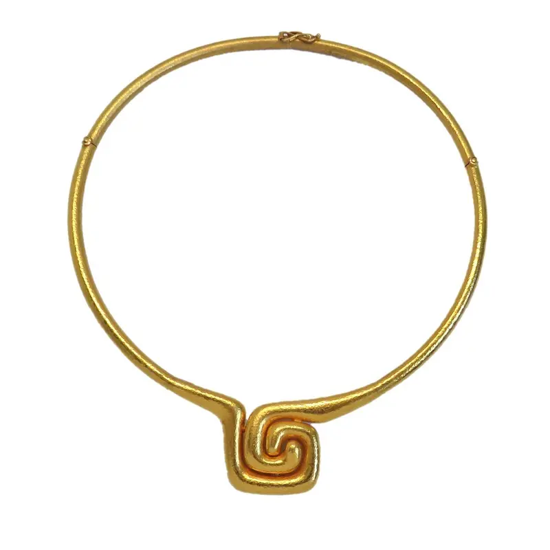 Ilias Lalaounis Handwoven Gold Choker Necklace 1