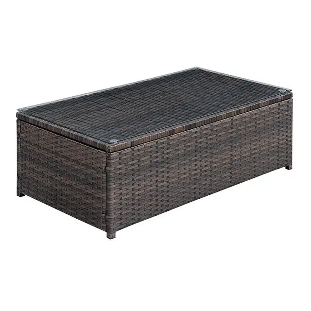Ilona Brown-And-Beige Rectangular Coffee Table 1