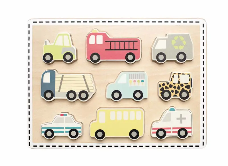 Jabadabado Wooden Vehicle Puzzle, Suitable For Toddlers 18 Months+ 1