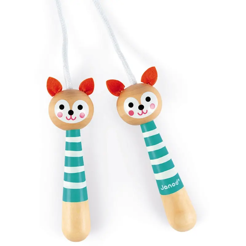 Janod Happy Garden Skipping Rope – Fox Design (Ages 3+) 1