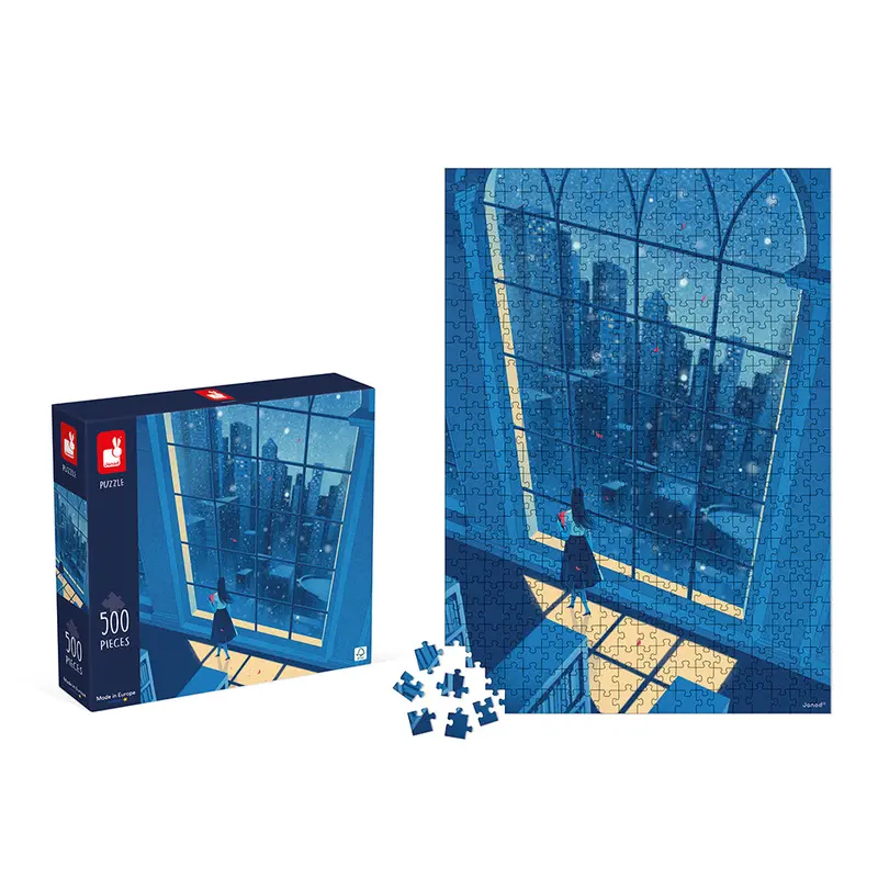 Janod Kidult Puzzle: The Blue Night – 500-Piece Art Puzzle For Age 7+ 1