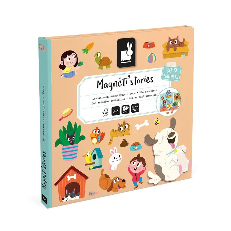 Janod Magnetic Animal Book – Interactive Learning Tool For Age 3+ 1