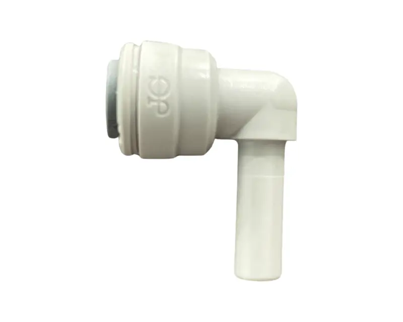 John Guest 1/4" Push-To-Connect Elbow — Stem To Quick-Connect 1