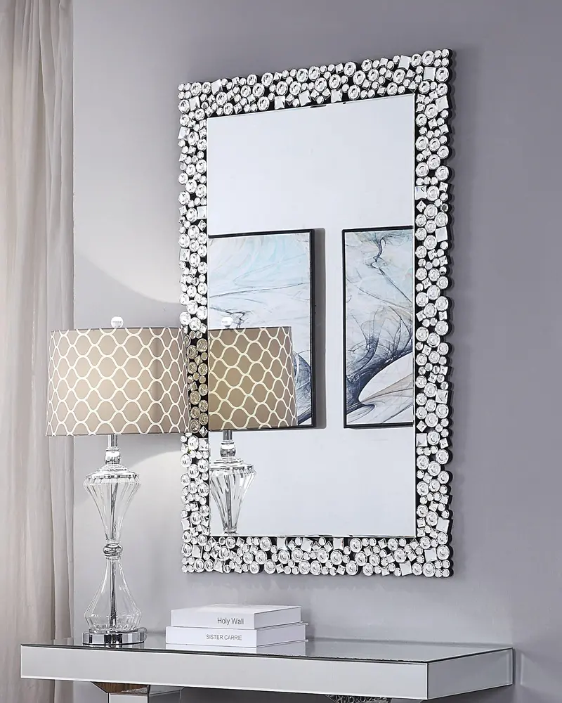 Kachina Mirrored Wall Decor With Faux Gem Accents 1