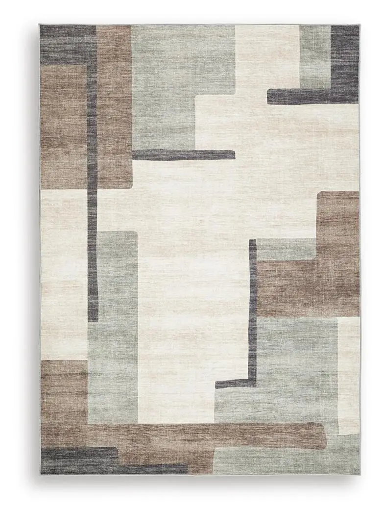 Larkport Machine-Washable Area Rug 1