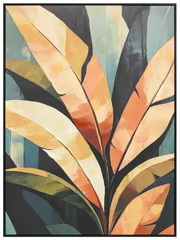 Laurelie Framed Canvas Wall Art – Nature-Inspired Print For Living Rooms 1