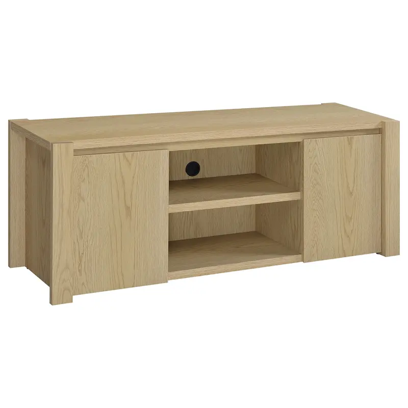 Laurelton Modern Tv Stand With Storage Shelves 1