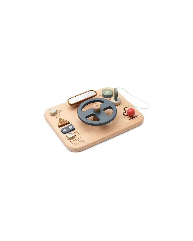 Liewood Magnus Wooden Car Racing Track – For Toddlers 18+ Months 1