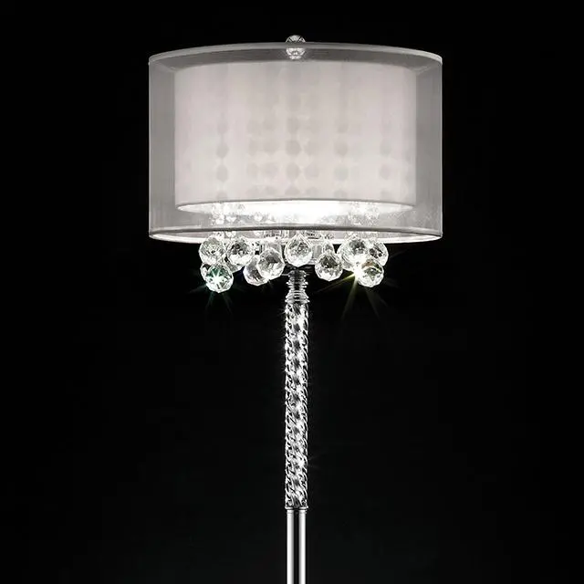 Lila Adjustable Height Floor Lamp With Fabric Shade 1