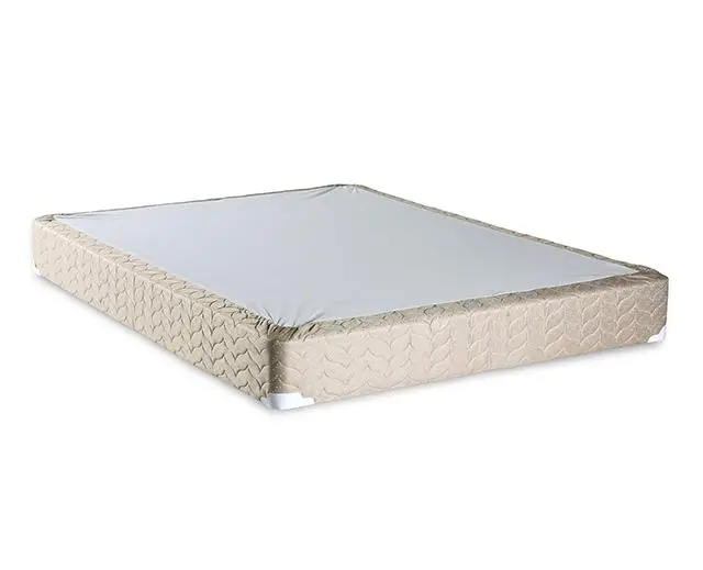 Lilium Full-Size Bed Base With White And Brown Finish 1